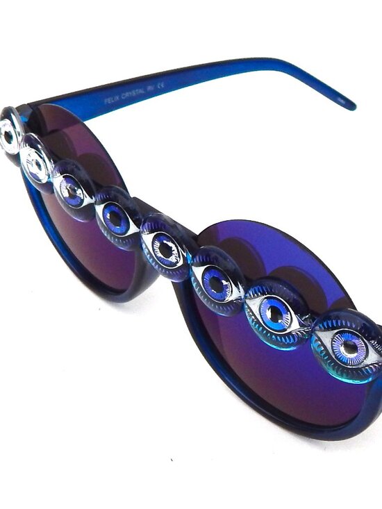 GASOLINE GLAMOUR EYE SPY BLUE ACID PEEKABOO SUNGLASSES ?️ ?️‍♀️ ? main image 6